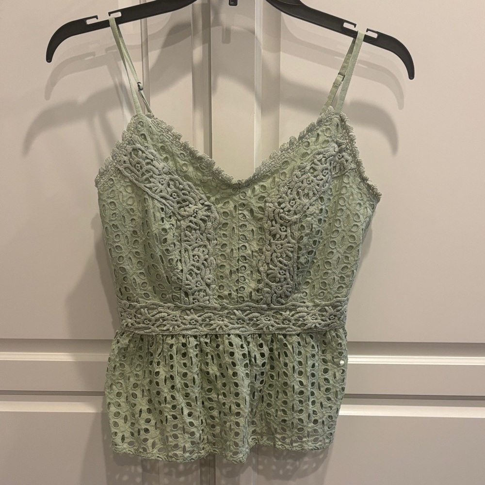 Japna Lace Camisole in Light Green